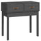 vidaXL Console Table Grey 76.5x40x75 cm Solid Wood Pine
