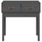 vidaXL Console Table Grey 76.5x40x75 cm Solid Wood Pine