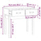 vidaXL Console Table Grey 76.5x40x75 cm Solid Wood Pine