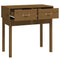 vidaXL Console Table Honey Brown 76.5x40x75 cm Solid Wood Pine