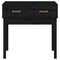 vidaXL Console Table Black 76.5x40x75 cm Solid Wood Pine