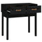 vidaXL Console Table Black 76.5x40x75 cm Solid Wood Pine