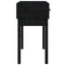 vidaXL Console Table Black 76.5x40x75 cm Solid Wood Pine