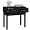 vidaXL Console Table Black 76.5x40x75 cm Solid Wood Pine