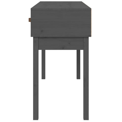 vidaXL Console Table Grey 114x40x75 cm Solid Wood Pine