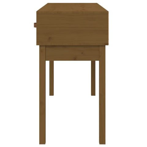 vidaXL Console Table Honey Brown 114x40x75 cm Solid Wood Pine