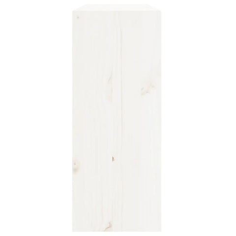 vidaXL Wine Cabinet White 62x25x62 cm Solid Wood Pine