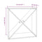 vidaXL Wine Cabinet White 62x25x62 cm Solid Wood Pine