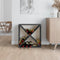 vidaXL Wine Cabinet Grey 62x25x62 cm Solid Wood Pine