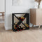vidaXL Wine Cabinet Black 62x25x62 cm Solid Wood Pine