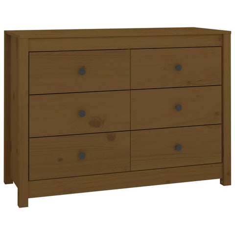 vidaXL Side Cabinet Honey Brown 100x40x72 cm Solid Wood Pine