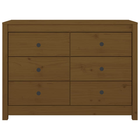 vidaXL Side Cabinet Honey Brown 100x40x72 cm Solid Wood Pine