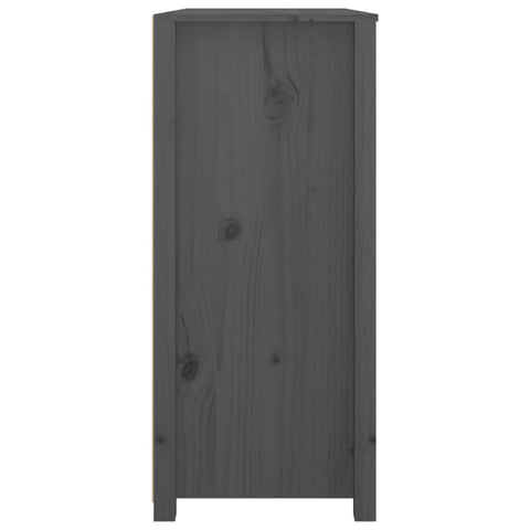 vidaXL Side Cabinet Grey 100x40x90 cm Solid Wood Pine