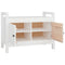 vidaXL Hall Bench White 80x40x60 cm Solid Wood Pine