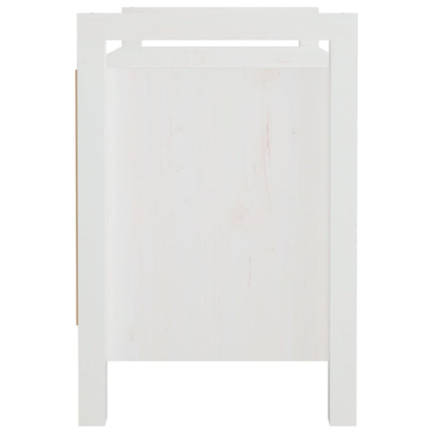 vidaXL Hall Bench White 80x40x60 cm Solid Wood Pine