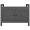 vidaXL Hall Bench Grey 80x40x60 cm Solid Wood Pine