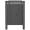 vidaXL Hall Bench Grey 80x40x60 cm Solid Wood Pine