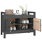 vidaXL Hall Bench Grey 80x40x60 cm Solid Wood Pine
