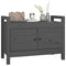 vidaXL Hall Bench Grey 80x40x60 cm Solid Wood Pine