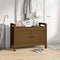 vidaXL Hall Bench Honey Brown 80x40x60 cm Solid Wood Pine