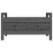vidaXL Hall Bench Grey 80x40x43 cm Solid Wood Pine