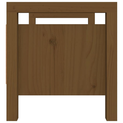 vidaXL Hall Bench Honey Brown 80x40x43 cm Solid Wood Pine