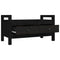 vidaXL Hall Bench Black 80x40x43 cm Solid Wood Pine