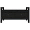 vidaXL Hall Bench Black 80x40x43 cm Solid Wood Pine