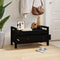vidaXL Hall Bench Black 80x40x43 cm Solid Wood Pine