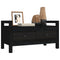 vidaXL Hall Bench Black 80x40x43 cm Solid Wood Pine