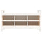 vidaXL Hall Bench White 110x40x60 cm Solid Wood Pine