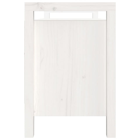 vidaXL Hall Bench White 110x40x60 cm Solid Wood Pine