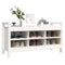 vidaXL Hall Bench White 110x40x60 cm Solid Wood Pine
