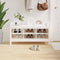 vidaXL Hall Bench White 110x40x60 cm Solid Wood Pine