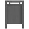 vidaXL Hall Bench Grey 110x40x60 cm Solid Wood Pine