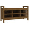 vidaXL Hall Bench Honey Brown 110x40x60 cm Solid Wood Pine