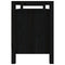 vidaXL Hall Bench Black 110x40x60 cm Solid Wood Pine