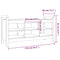vidaXL Hall Bench Black 110x40x60 cm Solid Wood Pine