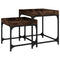 vidaXL Side Tables 2 pcs Smoked Oak Engineered Wood