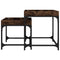 vidaXL Side Tables 2 pcs Smoked Oak Engineered Wood