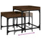 vidaXL Side Tables 2 pcs Brown Oak Engineered Wood