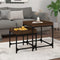 vidaXL Side Tables 2 pcs Brown Oak Engineered Wood