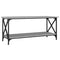 vidaXL Coffee Table Grey Sonoma 100x45x45 cm Engineered Wood and Iron