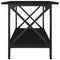 vidaXL Coffee Table Black 80x45x45 cm Engineered Wood and Iron