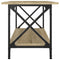 vidaXL Coffee Table Sonoma Oak 80x45x45 cm Engineered Wood and Iron