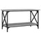 vidaXL Coffee Table Grey Sonoma 80x45x45 cm Engineered Wood and Iron