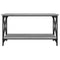 vidaXL Coffee Table Grey Sonoma 80x45x45 cm Engineered Wood and Iron