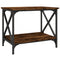vidaXL Side Table Smoked Oak 55x38x45 cm Engineered Wood