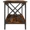 vidaXL Side Table Smoked Oak 55x38x45 cm Engineered Wood