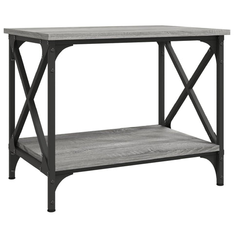 vidaXL Side Table Grey Sonoma 55x38x45 cm Engineered Wood